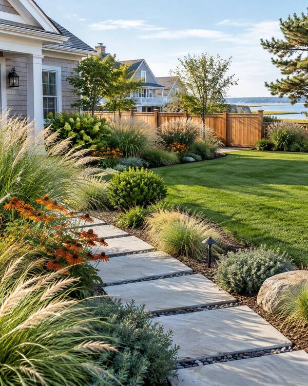Landscaped coastal garden sample
